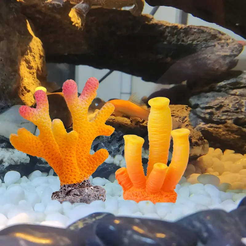 Artificial Coral Fish Tank Decoration Emulates Starfish Resin Reef Landscape Aquarium Decoration Craft Tabletop Decoration