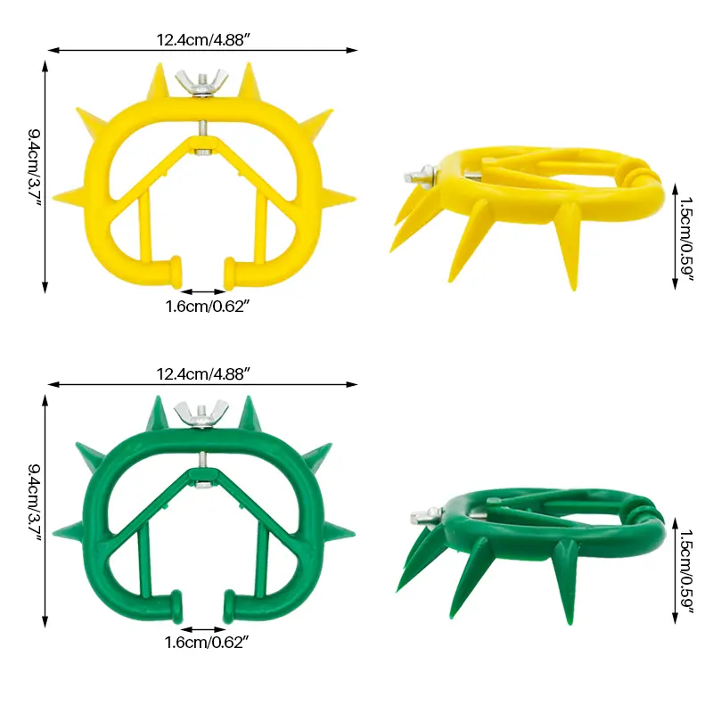 10Pcs Plastic Cattle Nose Ring Calf Cow Cattle Weaner Durable Cattle Cow Weaner Anti Sucking Milking Stop Kit Farm Products