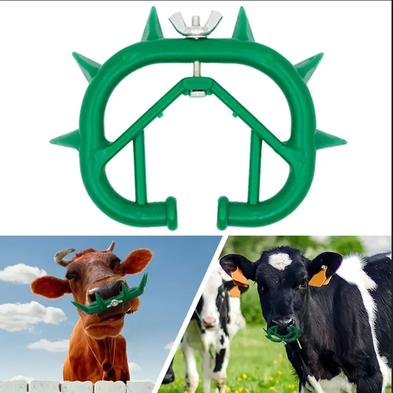 10Pcs Plastic Cattle Nose Ring Calf Cow Cattle Weaner Durable Cattle Cow Weaner Anti Sucking Milking Stop Kit Farm Products