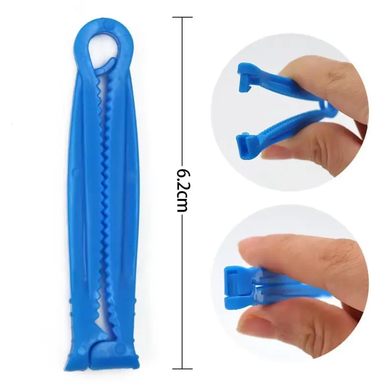 50/100Pcs Umbilical Cord Clip Plastic Disposable Piglet Umbilical Navel Cord Clamp Animals Lamb Goat Puppy Supplies