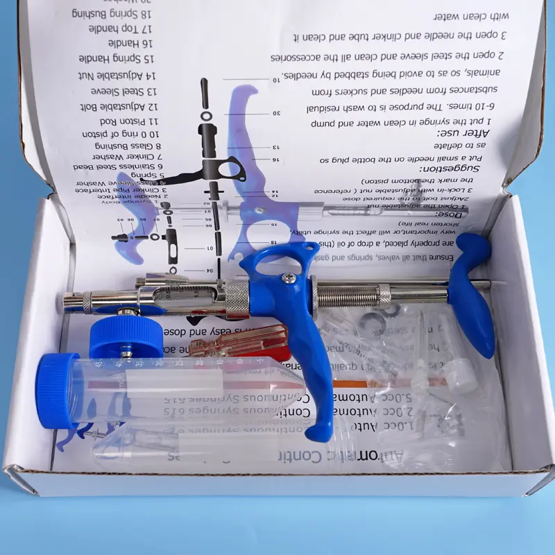 2ml Rabbit Artificial Insemination Gun Continuous Insemination Apparatus Rabbit Ejaculation Farm Equipment Supplies Animals Tool