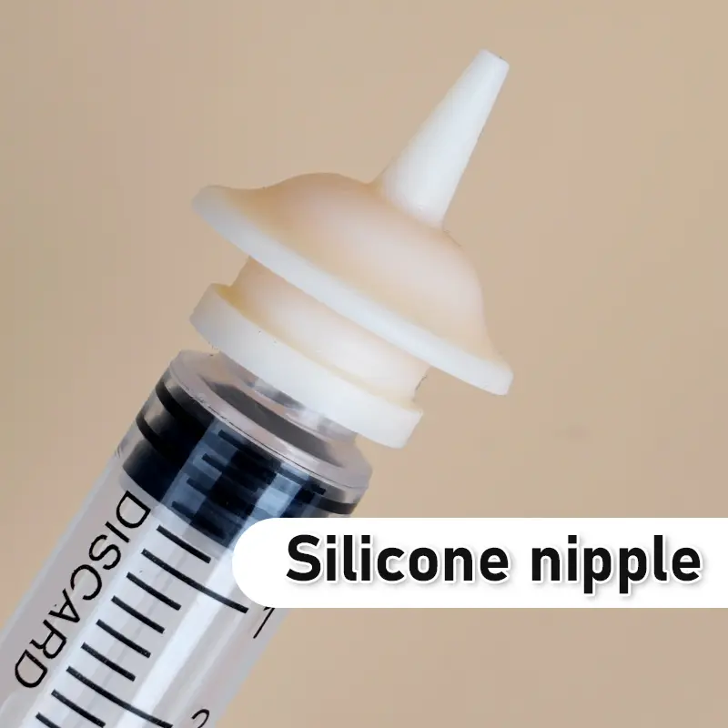 Pet Bird Feeding Nipple Newborn Dog Cat Feeding Pacifier Hamster Mini Pet Small Dog Feeding Bottle Syringe with Silicone Nipple