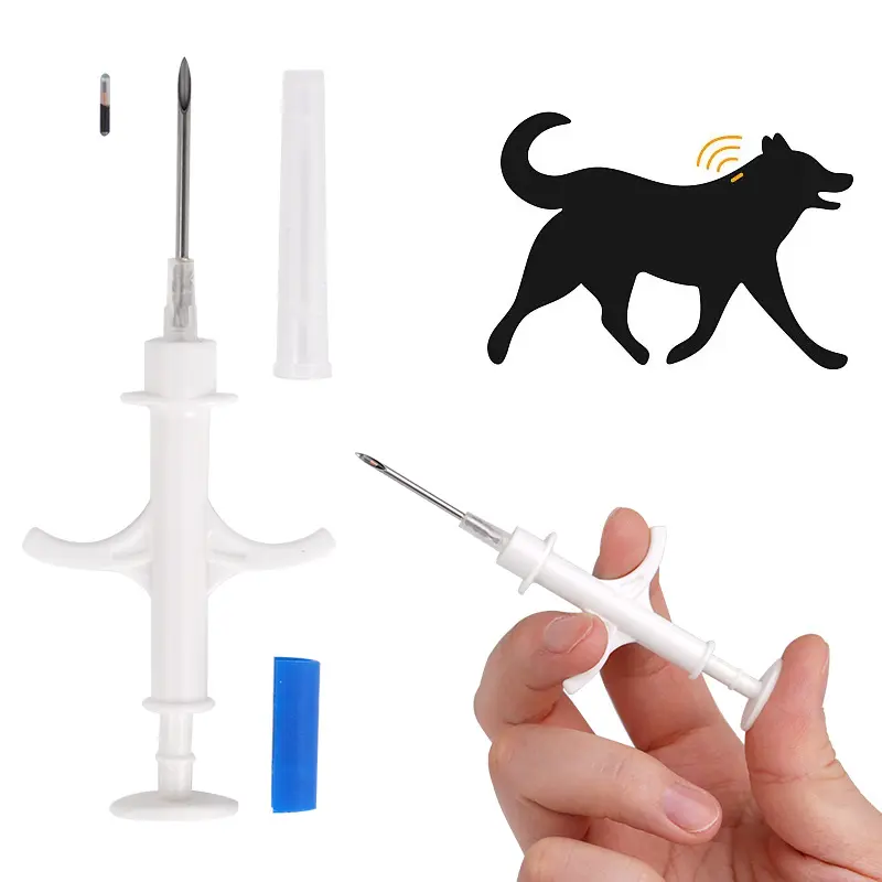 10/20pcs Animal Syringe ID Implant Pet Chip ISO11784/85 FDX-B RFID Injection Pet Microchip for Dog Cat Identification