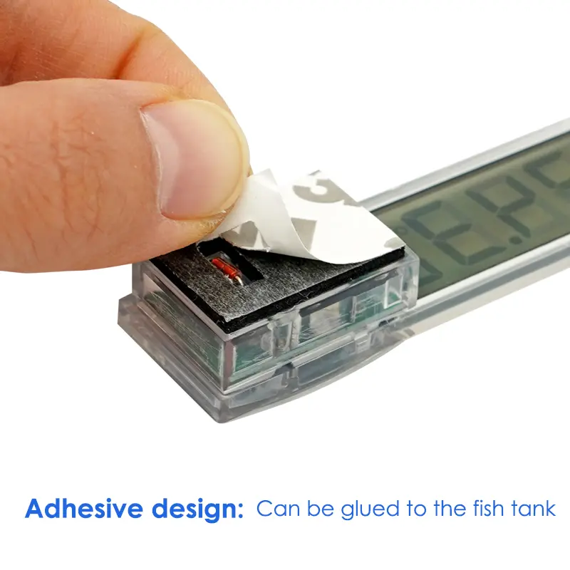 Aquarium Thermometer 3D Digital LCD Electronic Fish Tank Temperature Fish Turtle Temp Meter Aquarium Accessories