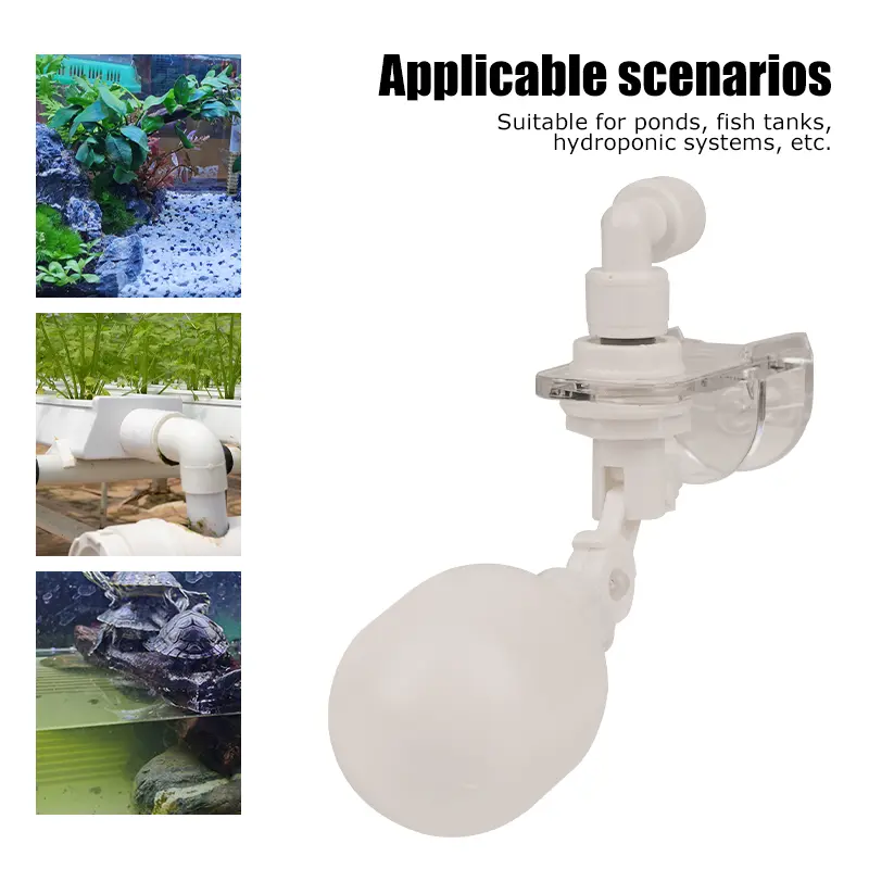 1/4Inch Auto Fish Tank Water Dispenser Float Valve Aquarium Water Float Ball Valve Type Auto Water Filler Water Level Controller