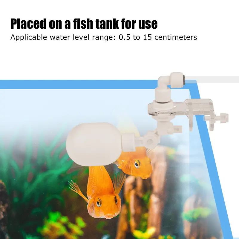 1/4Inch Auto Fish Tank Water Dispenser Float Valve Aquarium Water Float Ball Valve Type Auto Water Filler Water Level Controller