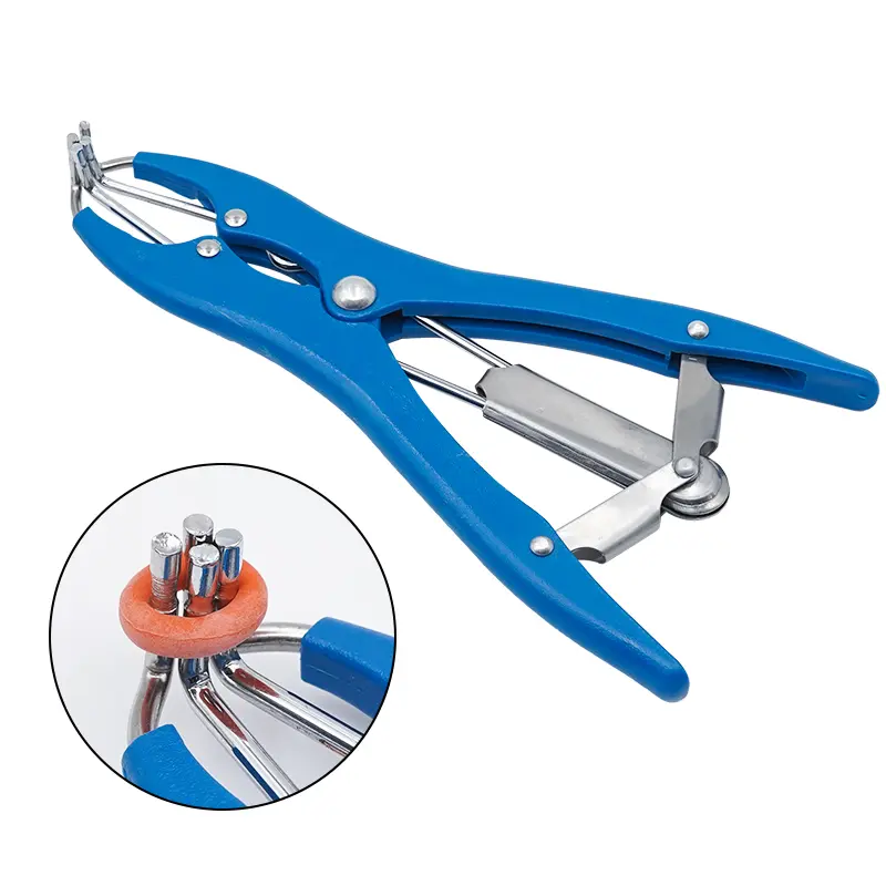 Livestock Tail Removal Pigs Sheep Broken Tail Castration Plier and Particulate Rubber Rings Castration Device Veterinary Supplie