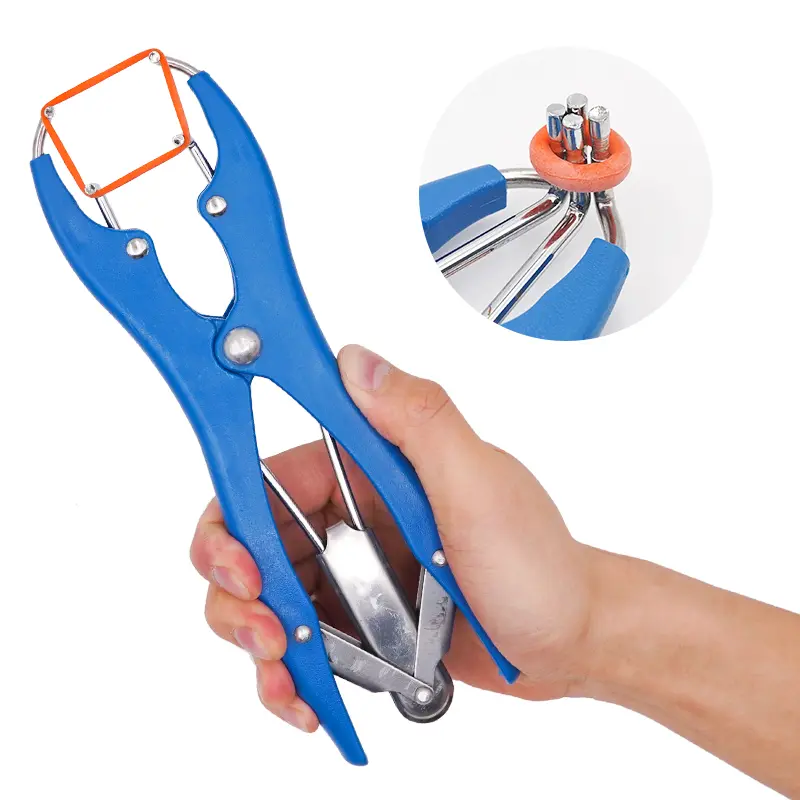 Livestock Tail Removal Pigs Sheep Broken Tail Castration Plier and Particulate Rubber Rings Castration Device Veterinary Supplie