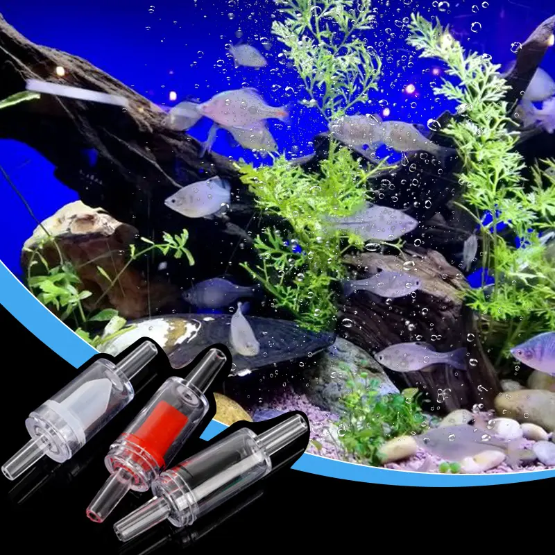 5/10pcs Plastic Aquarium Non Return One Way Check Valve Air Pump CO2 System Fish Tank Increasing Oxygen Pump Accessories