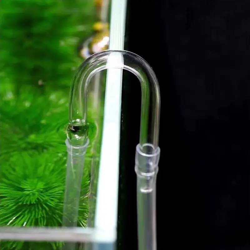 Aquarium U Shaped Air Pipe Connector Fish Tank Co2 Refiner Glass Tube Co2 Oxygen Tube For Co2 Diffuser Air Pump Accessories