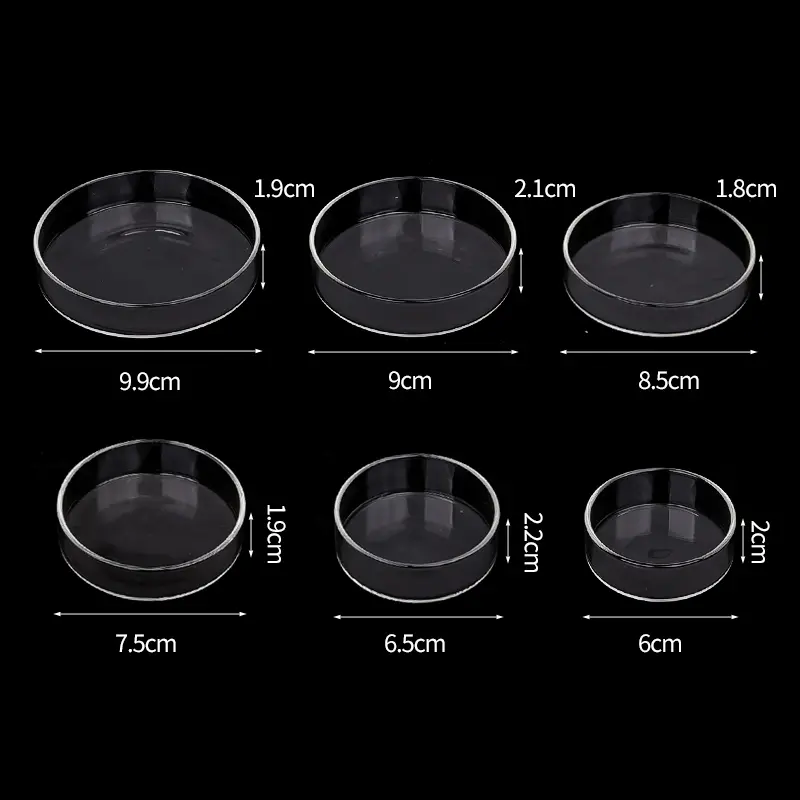 Aquarium Feeding Bowl Fish Tank Feeder Shrimp Tropical Fish Ratfish Glass Feeding Dish Clear Round Tray Reduce Food Scraps