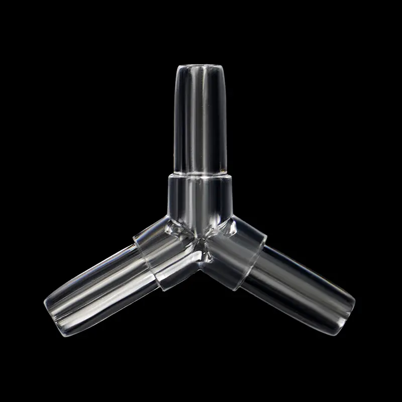 10Pcs Aquarium Airline Tubing Connectors Fish Tank Transparent Air Tube Adapters for 4mm Inner Diameter Air Line Hose