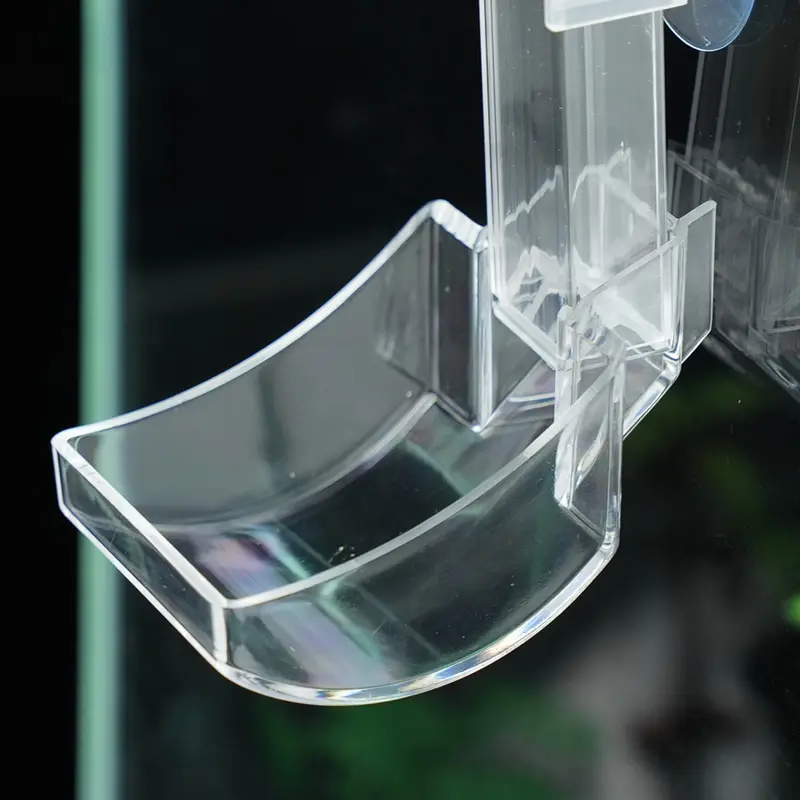 Aquarium Acrylic Feeding Tube Set Transparent Fish Feeder Shrimp Feeder Feeding Container for Various Fish Tanks