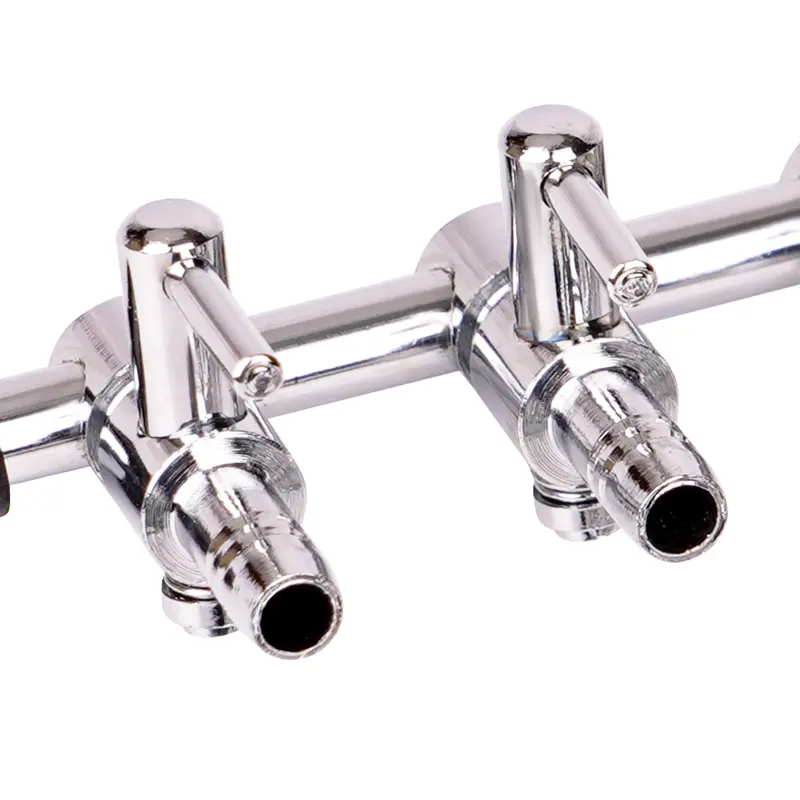 1 2 3 4 5 Way Aquarium Air Splitter Valve Fish Tank Air Pump Flow Splitter Distributor Pump Valve Tap Lever Control Switch Valve