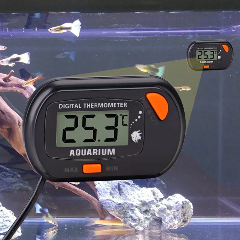 Digital Aquarium Fish Tank Thermometer with Suction Cup Temperature Sensor Meter Tester Thermometer Measurement Control