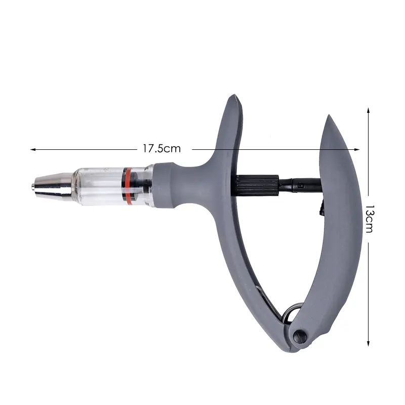 2ml/5ml Livestock Continuous Injector Animal Adjustable Vaccine Syringe for Pigs Cattle Sheep Chicken Poultry Farm Tools