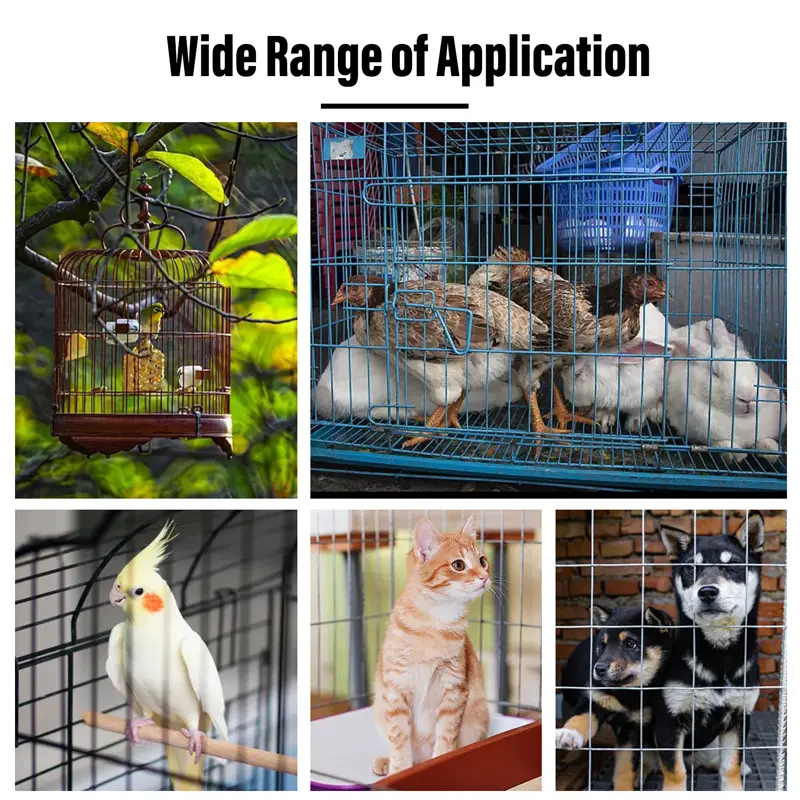Animal Cage Hog Ring Pliers Tool and 600pcs M Clips Staples Chicken Mesh Cage Wire Fencing Caged Clamp Tools Rabbit Cage Install