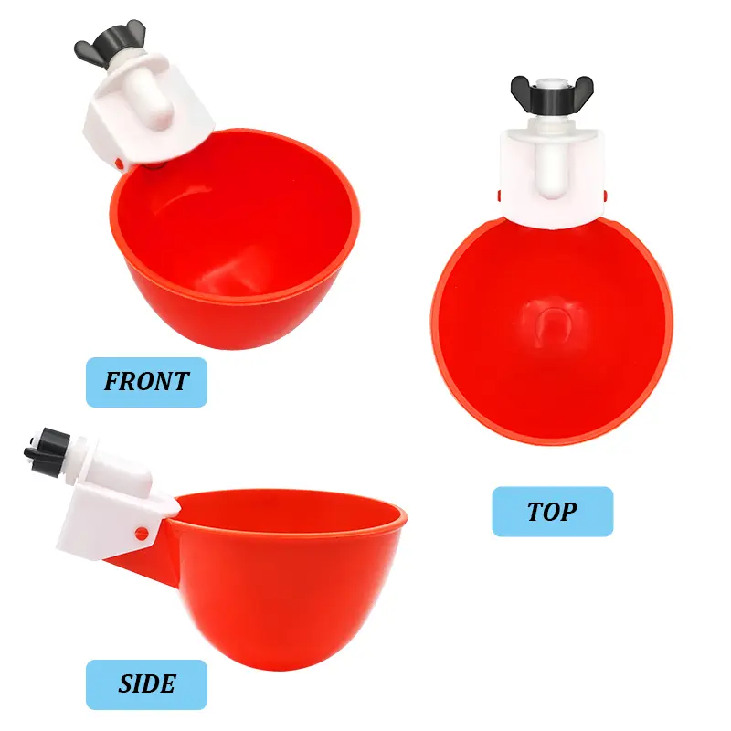 10/20pcs Automatic Chicken Drinker Bowl Quail Hanging Water Cup Feed Birds Water Bowl Drinker Cups Poultry Drinking Dispenser