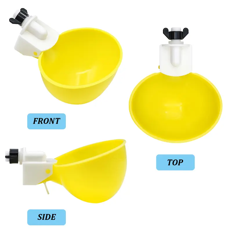 10/20pcs Automatic Chicken Drinker Bowl Quail Hanging Water Cup Feed Birds Water Bowl Drinker Cups Poultry Drinking Dispenser