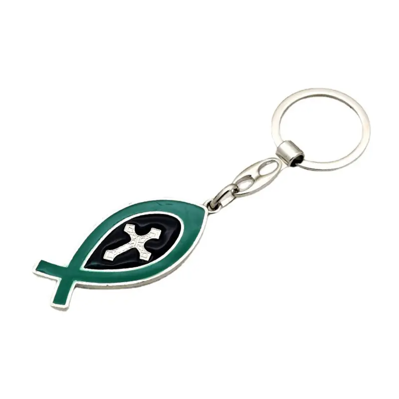 Double Side for Cross Charm Metal Catholic Pendant Religious Hanging Ornament for Handmade DIY Necklace Backpack Keychai