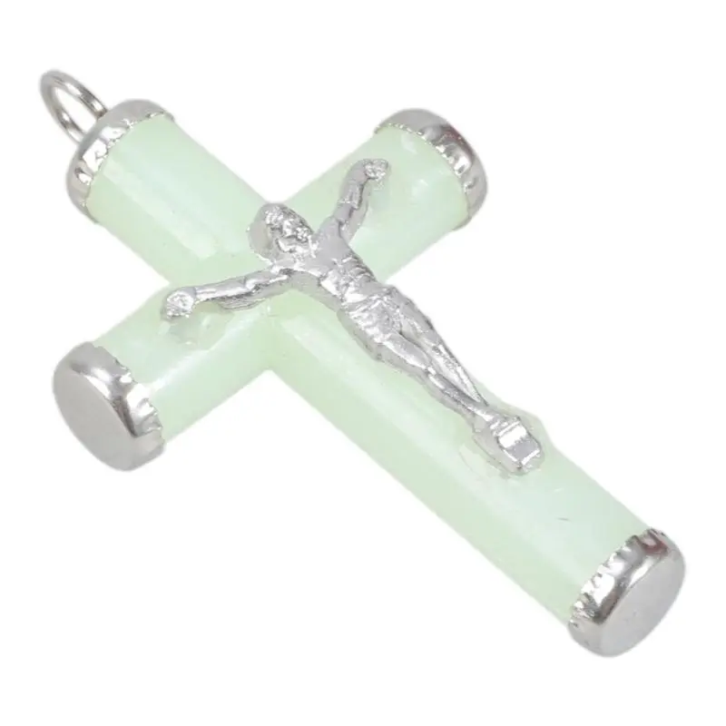 C4DF Set Of 10 Light Up Metal Crosses Ornaments for Fashionable and Religious Use