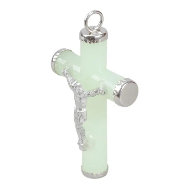 C4DF Set Of 10 Light Up Metal Crosses Ornaments for Fashionable and Religious Use