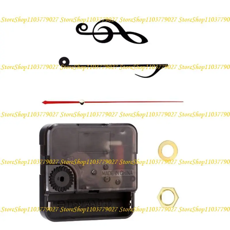 C4DF Easy Installation Quiet Clock Movement Kits with Hands for Office and Home Use