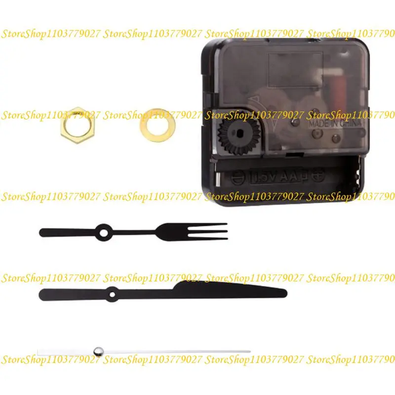 C4DF Easy Installation Quiet Clock Movement Kits with Hands for Office and Home Use
