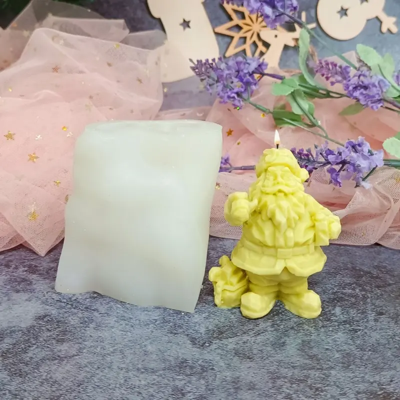 Y1UB Christmas Silicone Mould and Santa Resin Mould Christmas Cake Chocolate Candy Moulds for Xmas