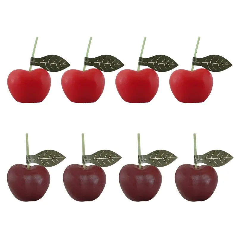 Cherry Shaped Scented Candle Wax Decorative Candles Table Photo Prop Birthday Gift Prefect for Meditation Stress