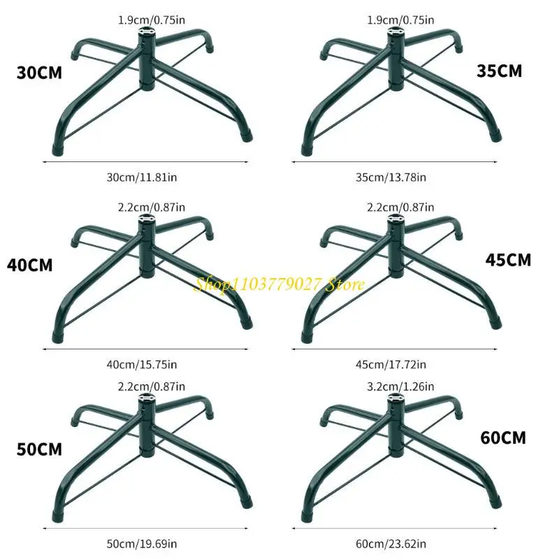 C4DF Rustproof Metal Christmas Tree Holder Base Folding Support Stand for Artificial Trees Rusts Resistant Tree Bracket