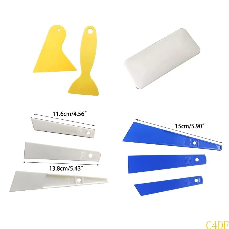 C4DF Plastic Scraper Plastic Scraper Putty Knife for Applying Spackling, 20/30/40mm