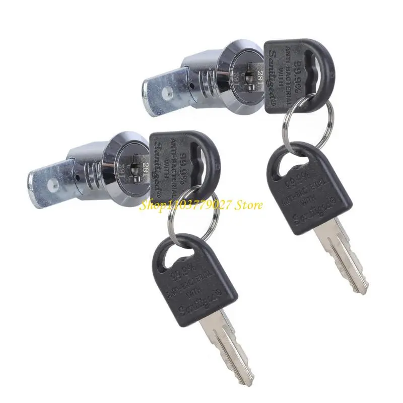 C4DF File Cabinet Lock Replacement Includes 2 Keys & Essential Part Comprehensive File Cabinet Lock for Secure Installation