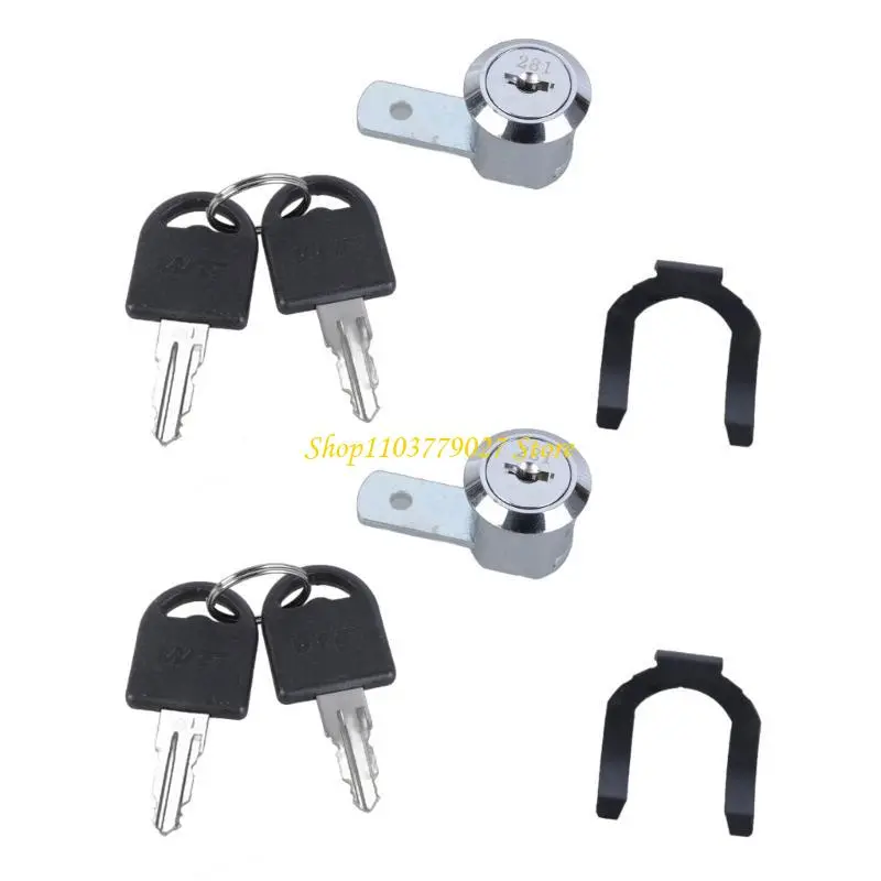 C4DF File Cabinet Lock Replacement Includes 2 Keys & Essential Part Comprehensive File Cabinet Lock for Secure Installation