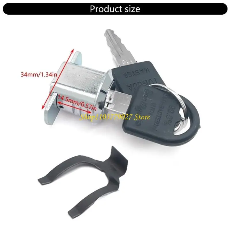 C4DF File Cabinet Lock Replacement Includes 2 Keys & Essential Part Comprehensive File Cabinet Lock for Secure Installation