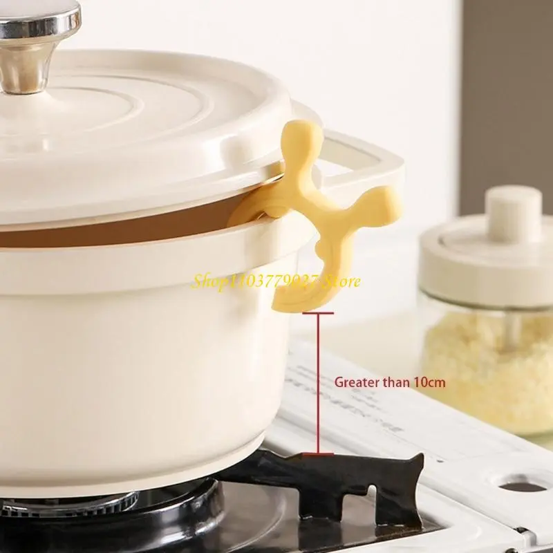 C4DF Kitchen Countertops Utensil Stand Spatula Rack Heatproof Silicone Spoon Rest