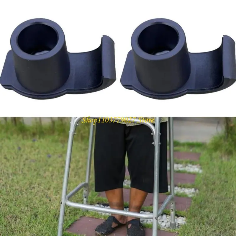 C4DF Practical Walkers Glides Skis Walking Feet Glides Replacement Pad Convenient Portable Accessory for Folding Walkers