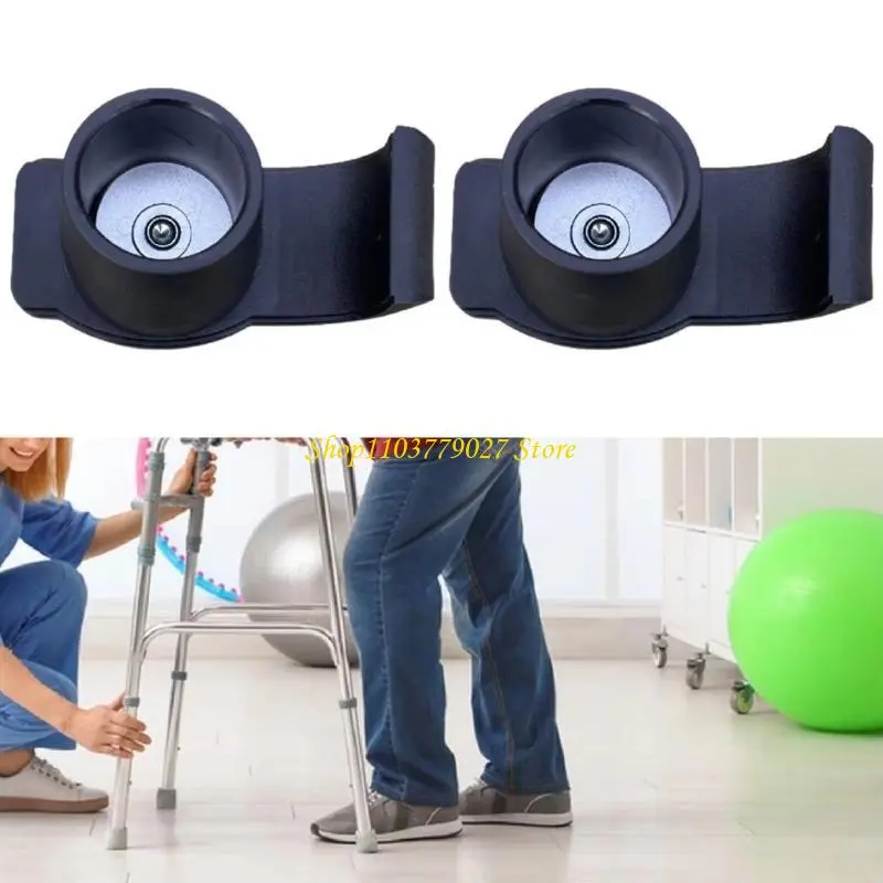C4DF Practical Walkers Glides Skis Walking Feet Glides Replacement Pad Convenient Portable Accessory for Folding Walkers