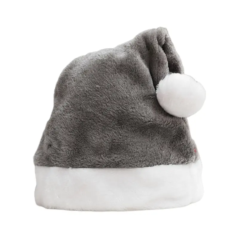 C4DF Christmas Velvet Santa Hat Unisex Comfortable Creatively Multi Color Adult & Kids Christmas Hat for Xmas Holiday Party