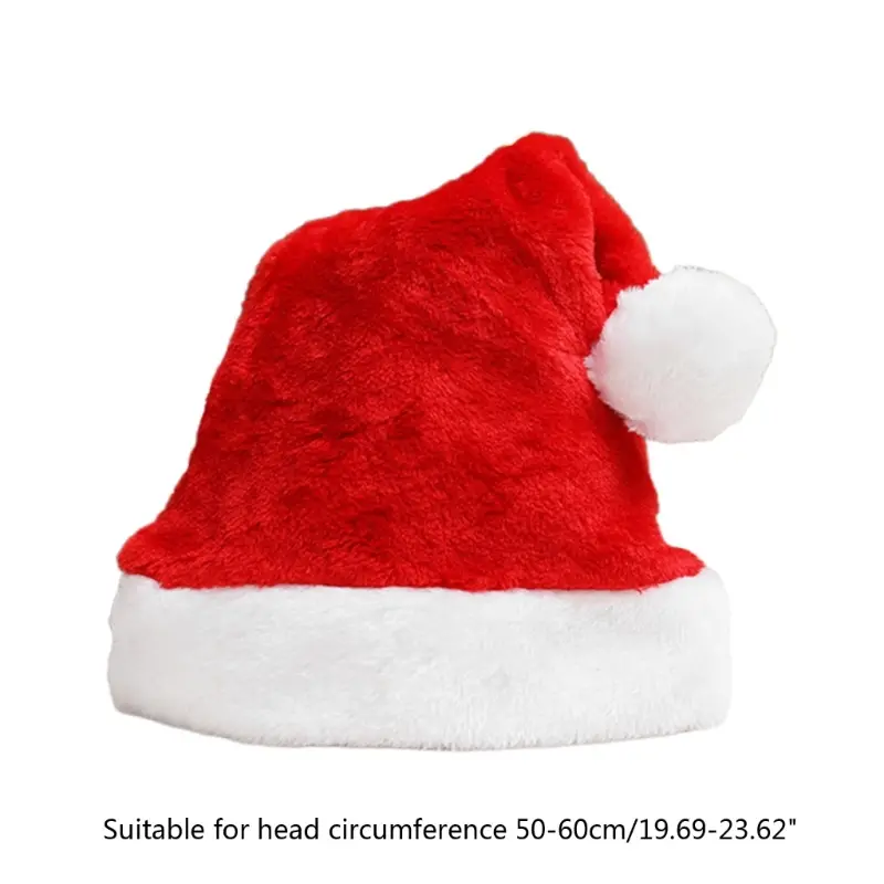 C4DF Christmas Velvet Santa Hat Unisex Comfortable Creatively Multi Color Adult & Kids Christmas Hat for Xmas Holiday Party