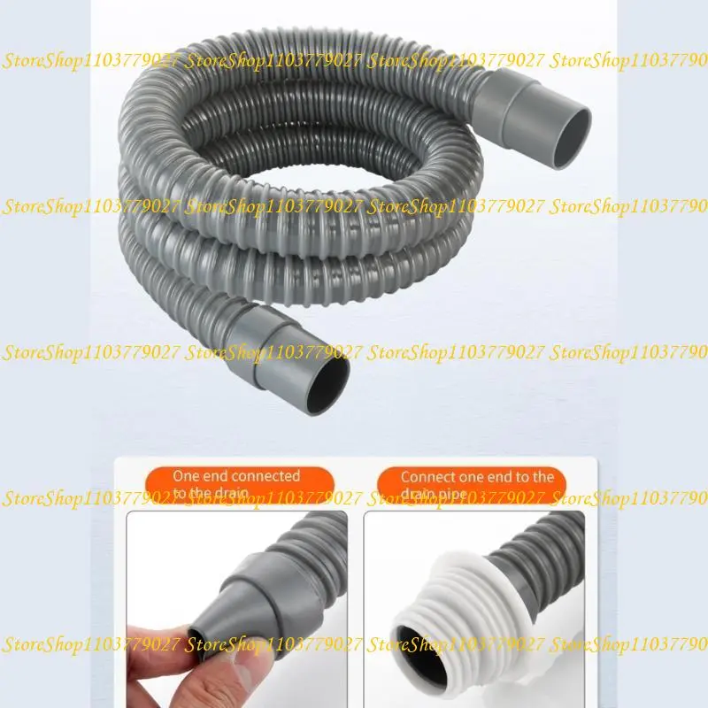 C4DF PVC Drain Hose Easy Install 70cm/100cm Drain Pipe for Bathroom & Kitchen Sinks