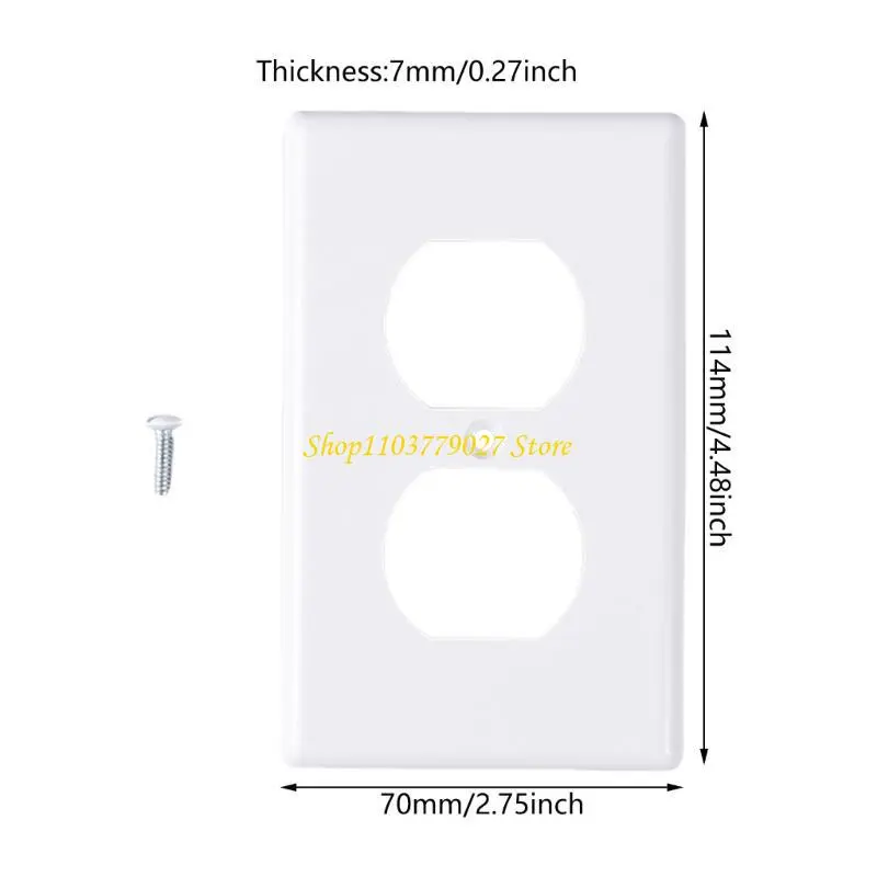 C4DF Electrical Receptacle Wall Plate Faceplates Covers Light Switches Cover Plate