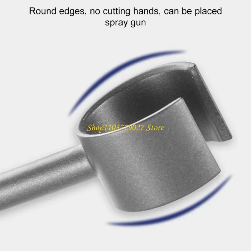 C4DF Gold Wall Mounted Toilet Sprayer Holders Steel Brackets 1/2inch Bathroom Accessories for Handheld Shower & Diaper Sprayer