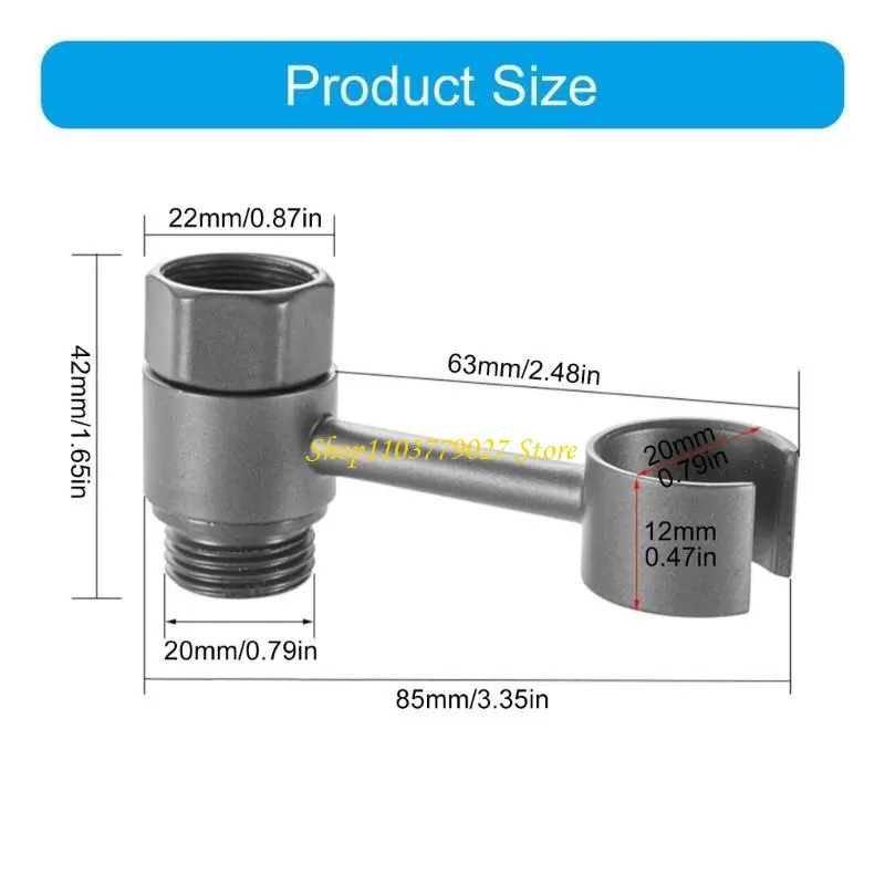 C4DF Gold Wall Mounted Toilet Sprayer Holders Steel Brackets 1/2inch Bathroom Accessories for Handheld Shower & Diaper Sprayer