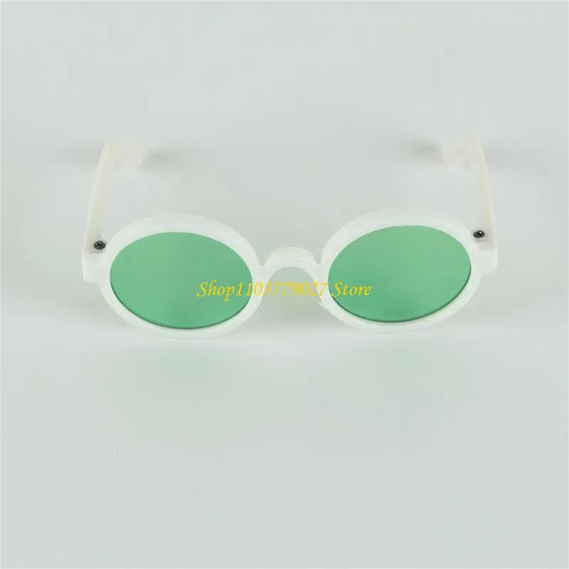 C4DF 2PCS Pet Sunglasses For Cats and Small Breeds Round Frame Glasses Eyewear Photoshooting Props for Cosplay Event