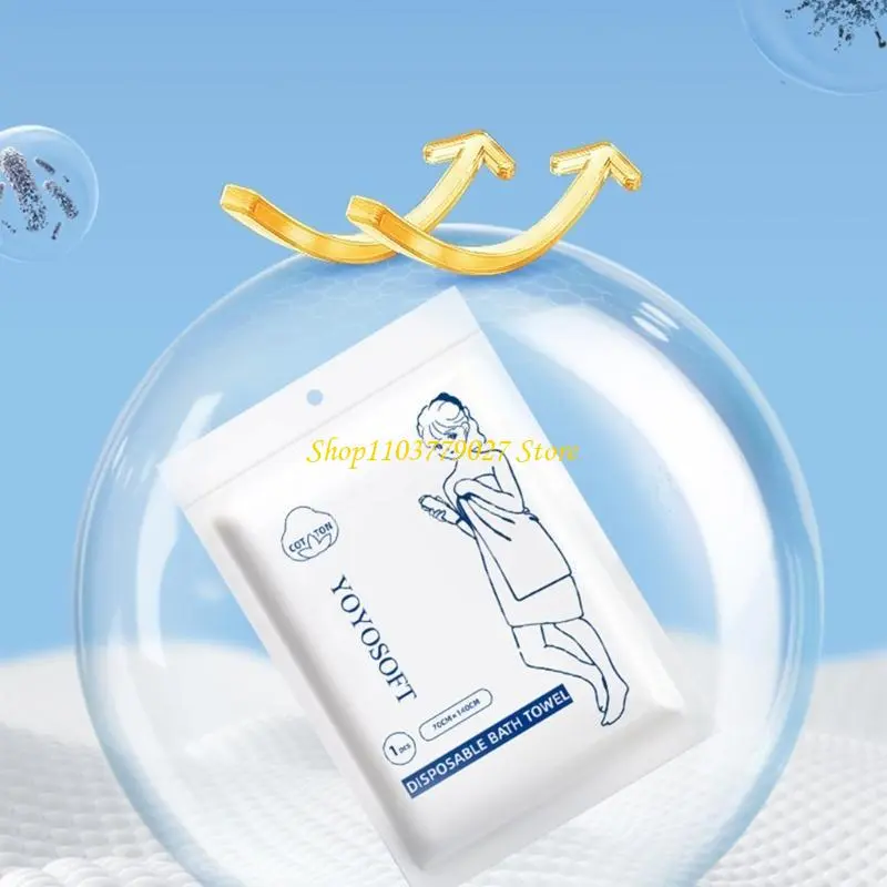 C4DF 1Pack Compressed Cotton Face Towels Thickened Bath Towel Optional For Travel Gym