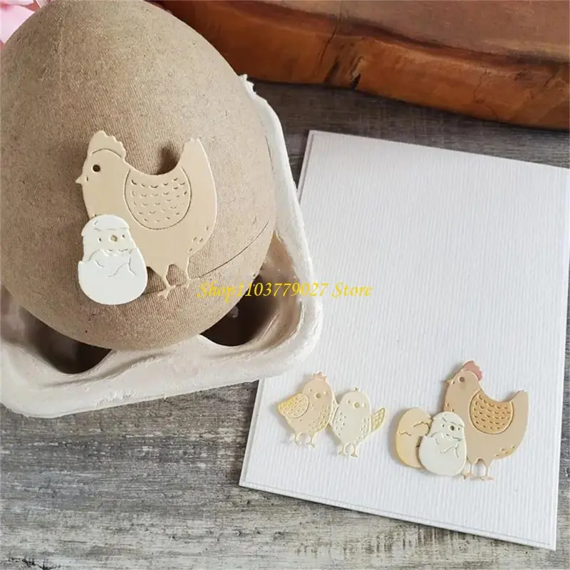 C4DF Carbon Steel Cutting Dies Easters Chicken Die Cuts Templates Molds Cuts Stencils