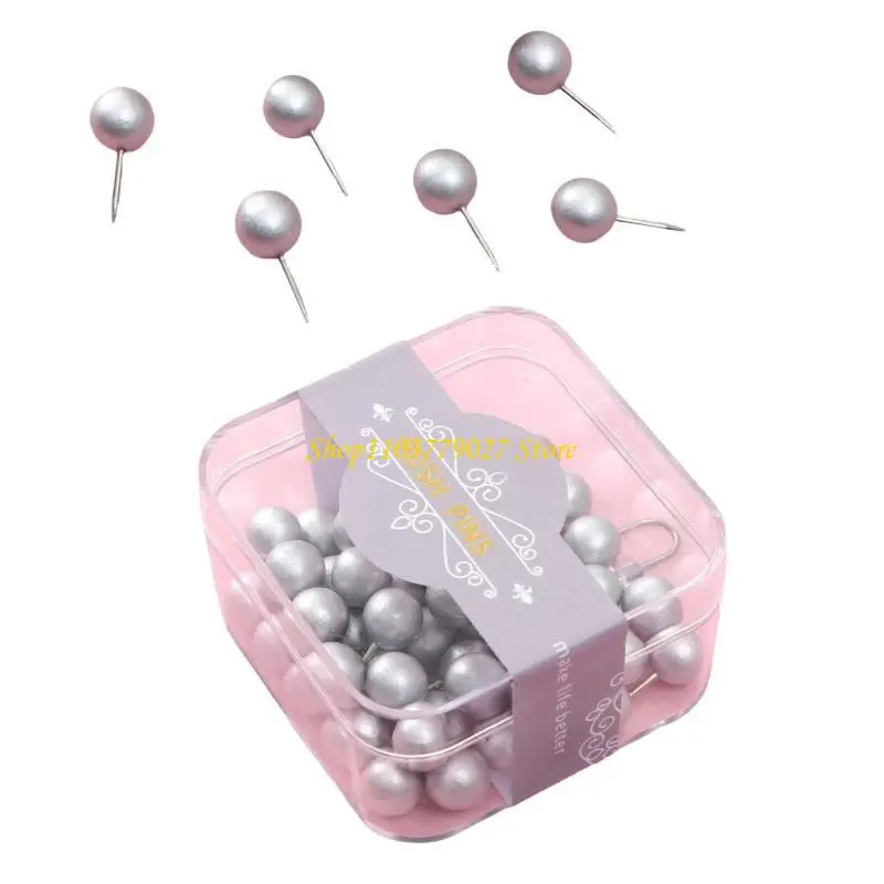 C4DF 50pcs Notice Board Pins Natural Pushpin for Efficient Organization