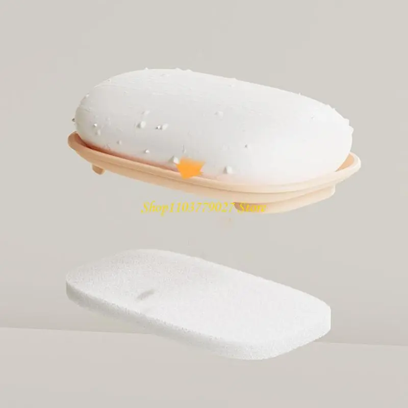 C4DF Soap Container Box Soap Dish Storage Case Soap Holder For Travel Simple Use Leakproof Lid Soup Box Practical Accessories