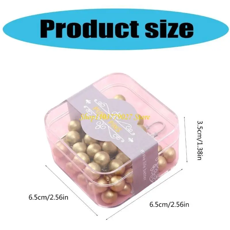 C4DF 50pcs Notice Board Pins Natural Pushpin for Efficient Organization